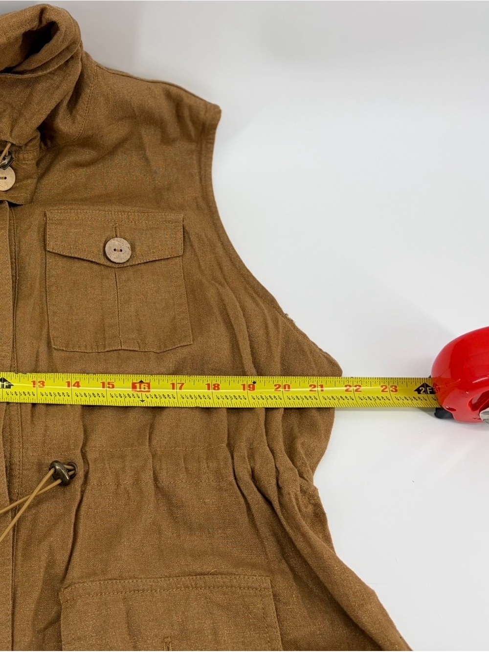 Ruby Rd. Carmel Utility Drawstring Vest - Picture 4 of 6